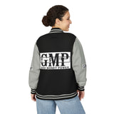 GMP Logo Letterman Jacket – Vintage Black & White Varsity Coat