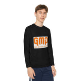 GMP "God Money Power" Youth Long Sleeve Tee - Orange Logo