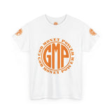 God Money Power (GMP) Logo T-Shirt — Retro Orange Circle Graphic Tee