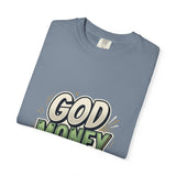 God Money Power Graphic T-Shirt — Bold Retro Faith & Hustle Tee