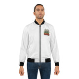 Bomber Jacket — "God Money Power" Graphic Bomber