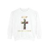 GMP Cross Sweatshirt — "God Money Power" Graphic Crewneck