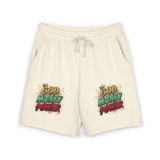 God Money Power Sweat Shorts — Graphic Fleece Lounge Shorts