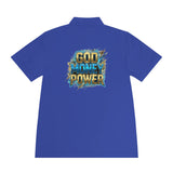 God Money Power Polo Shirt — Men's Graphic Sport Polo