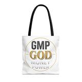 GMP God Tote Bag - 'GOD' Gold Emblem Canvas Tote