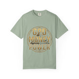 God Money Power T-Shirt — Bold Gold Graphic Tee