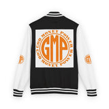 Letterman Jacket — GMP (God Money Power) Orange Logo Varsity Jacket