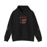 Motivational Hoodie — "Put God First: Hustle for the Money, Put Yourself in Power"