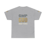 GMP GOD Money Power T-Shirt — Bold Gold Logo Tee