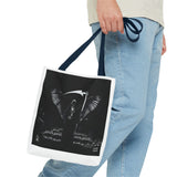 Angel Of Death Grim Reaper Wings Tote Bag — Gothic Scythe Design