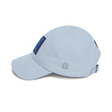 Dad Cap — Blue Sequin Statue Patch Embroidered Baseball Hat
