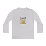 Youth Long Sleeve Tee — GMP GOD Money Power Graphic