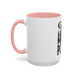 God Money Power-Coffee Mug — Skull Crown Gothic Accent Mug (11oz & 15oz)