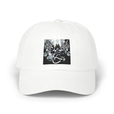 Angel Of Death Classic Dad Cap — Vintage Floral Skull Embroidered Baseball Hat