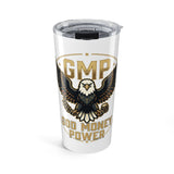 GMP Eagle Tumbler — God Money Power 20oz Insulated Travel Cup