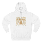 Hoodie — 'God, Money, Power' Vintage Crest Graphic Pullover