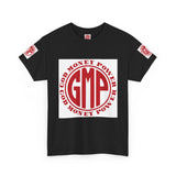 GMP 'God Money Power' Logo Tee — Red Crest Graphic T-Shirt