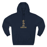 God Money Power Hoodie — Crown & Coin Vertical Graphic Fleece Hoodie
