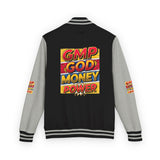 Letterman Jacket — "GMP God Money Power" Retro Varsity Jacket