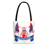 Tote Bag — Patriotic 'God Money Power' Religious Graphic Tote