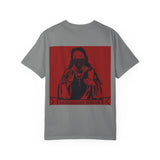 Jesus with Mask T-Shirt — "God Money Power" Graphic Tee