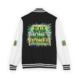 Letterman Jacket — "God Money Power" Varsity Bomber