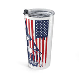 20oz Tumbler — Patriotic 'God Money Power' Bandana Nun Design