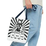 Iconic Madonna Tote Bag — 'God Money Power' Graphic All-Over Print