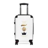 Suitcase — 'God Money Power' Graphic Carry-On Luggage