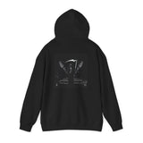 Angel Of Death Hoodie — Gothic Black & White Graphic Sweatshirt