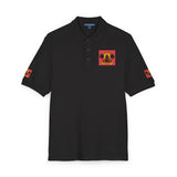 Embroidered Floral Skull Polo