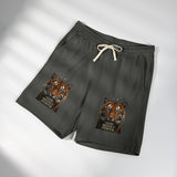 Tiger Face 'Good Mood Power' Fleece Sweat Shorts