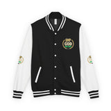 Letterman Jacket — 'GOD Money Power (GMP)' Red & White Varsity Jacket