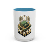 God Power Coffee Mug – Faith & Prosperity Accent Mug (11/15oz)