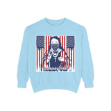 God Money Power Sweatshirt — Patriotic Bandana Graphic Crewneck