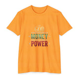 God Money Power T-Shirt — Faith & Finance Graphic Tee