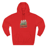 God Money Power Hoodie — Retro Bold Graphic Pullover