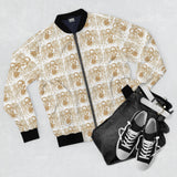Vintage Sepia Portrait Bomber Jacket