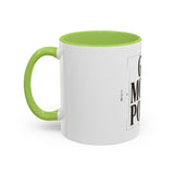 God Money Power Accent Coffee Mug – Inspirational Religious Typography Mug (11/15oz)
