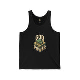 God Power Tank Top — Faith-Inspired Graphic Jersey Tank