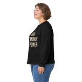GMP Long Sleeve Tee — God Money Power Gold Graphic
