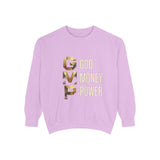 Sweatshirt — G.M.P. Gold Logo "God Money Power" Casual Graphic Sweatshirt