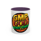 GMP God Money Power Coffee Mug – Bold Comic-Style Accent Mug (11/15oz)