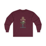 God Money Power Long Sleeve Tee — Faith & Ambition Graphic Shirt