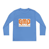 GMP "God Money Power" Youth Long Sleeve Tee - Orange Logo