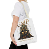 GMP 'Gold Money Power' Tote Bag — Luxurious King on Throne All-Over Print
