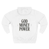 God Money Power Hoodie — Minimalist Inspirational Graphic Hoodie