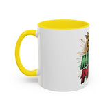 God Money Power Accent Coffee Mug — Bold Motivational Religious Coffee Cup (11/15oz)