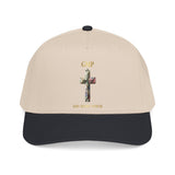 Faith Cross Baseball Cap — "God Makes a Way" Floral Cross Mid Profile Hat
