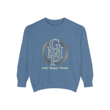 Gold Monogram Logo Sweatshirt — "GMP" Circle Graphic Crewneck